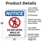Signmission Do Not Enter While OSHA Notice Sign, Aluminum, 12in W x 18in L, 2PK OS-2PACK-NS-A-1218-V-11257 - alternate 3
